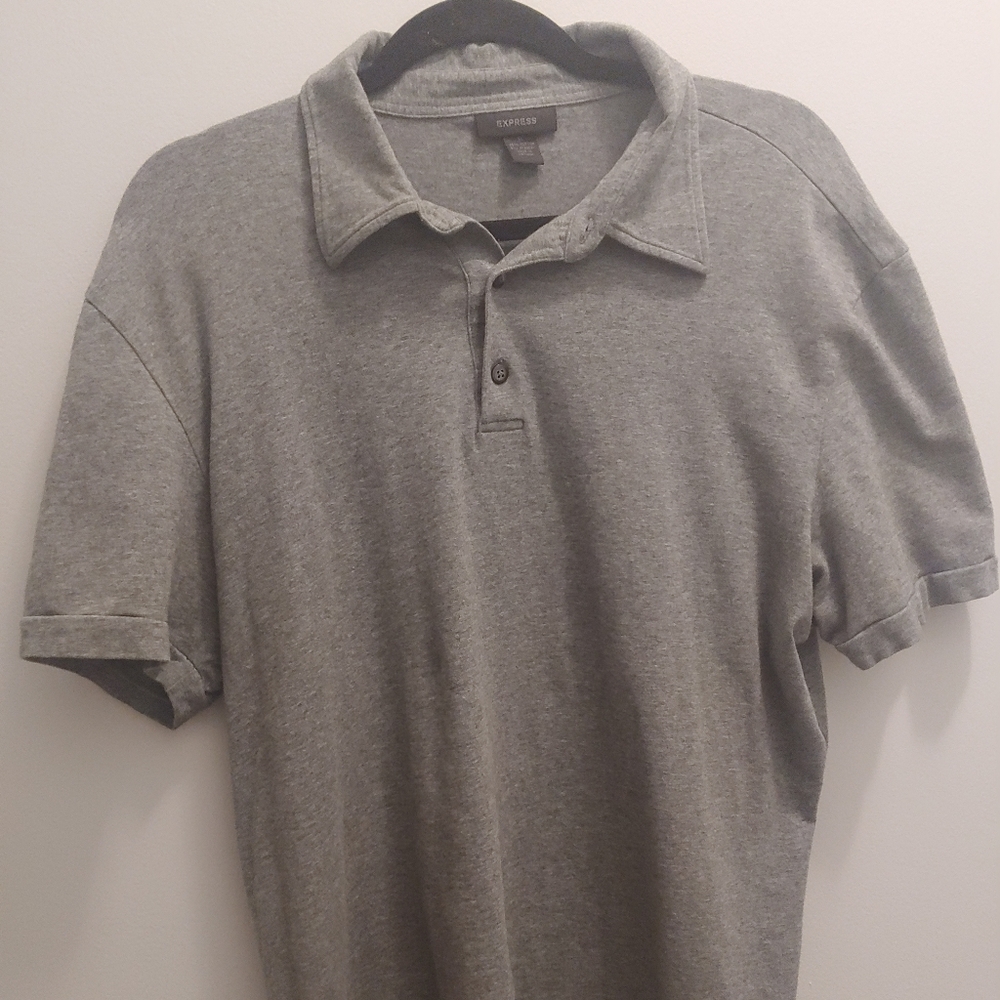 Gray Express mens polo